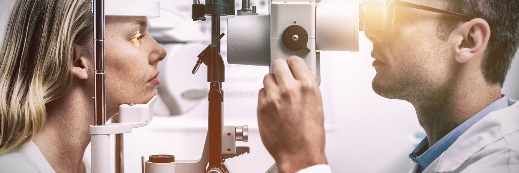 Dry Eye Clinic - Examining a Woman's Eye Condition- Ajax Ophthalmology Associates